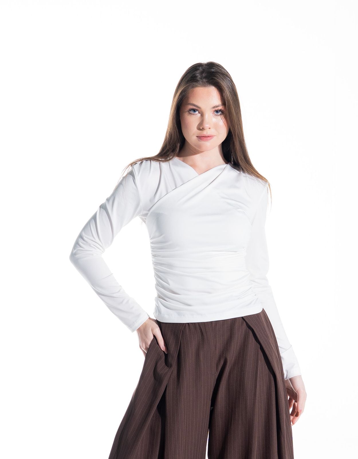 Zezil Soft Wrap Top