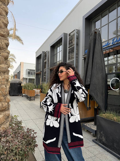 Floral Knit Chic Cardigan✨