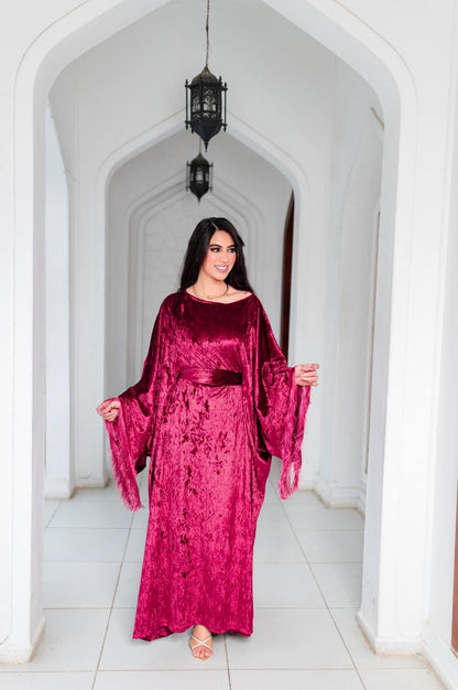 Velvet Fringe Kaftan