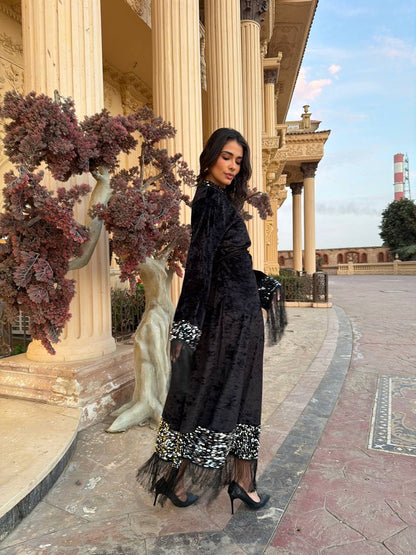 Noir Royale Velvet Dress