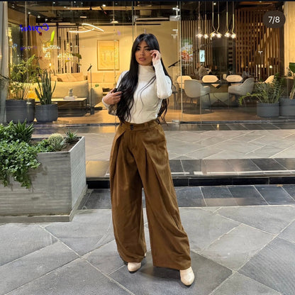 Luxe Flow Suede Pants