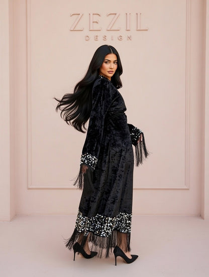 Noir Royale Velvet Dress