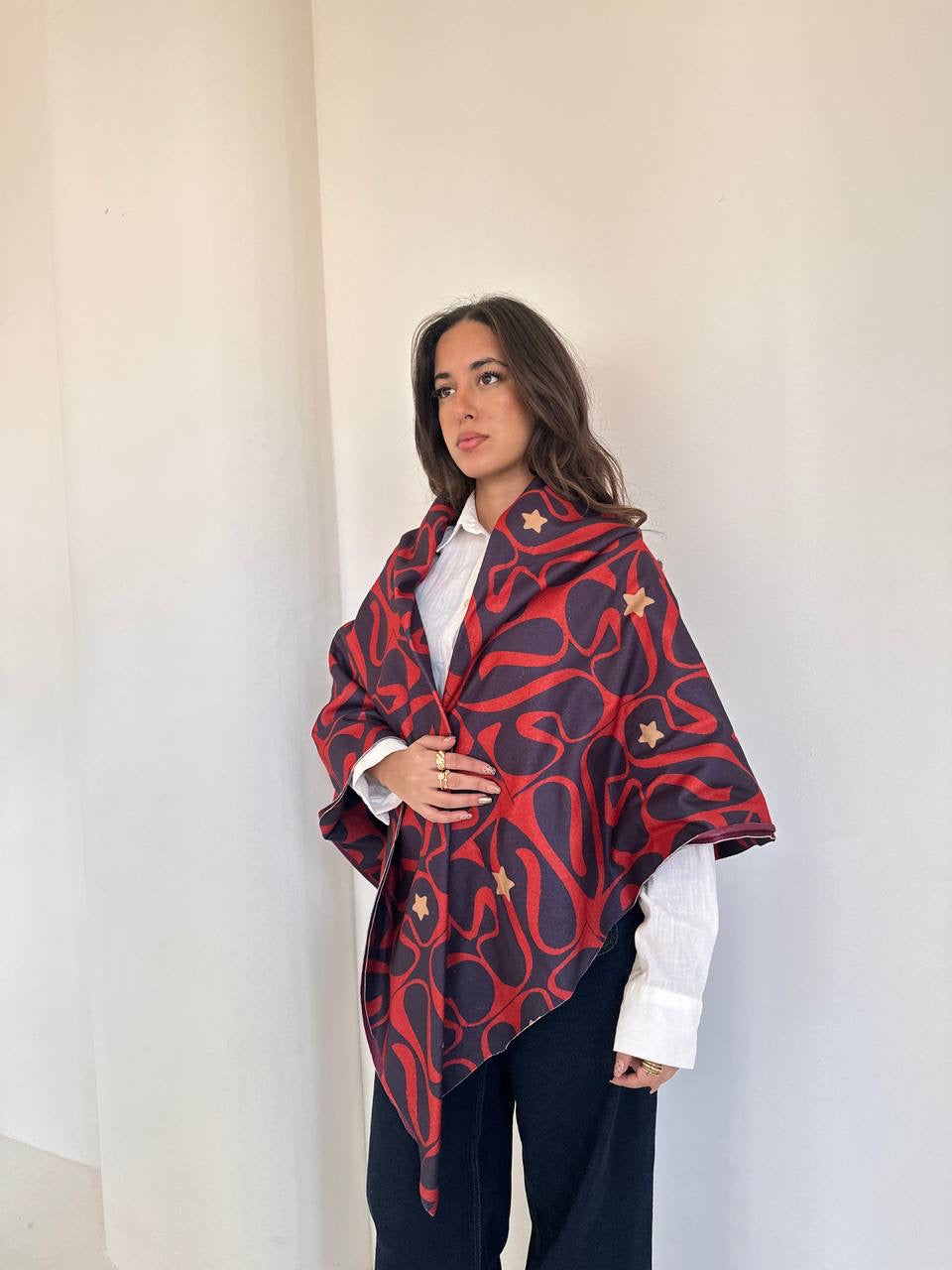 Snake Double Face Shawl🍒✨