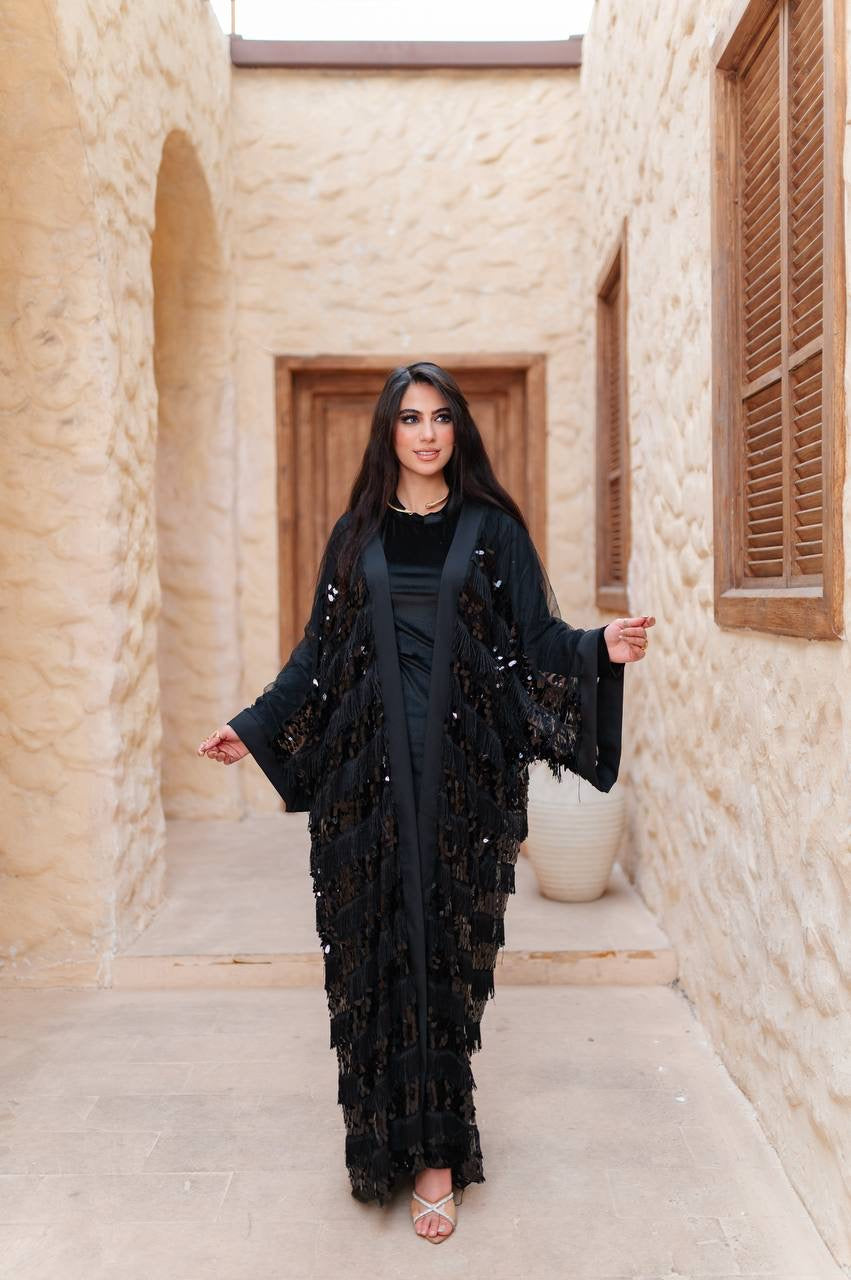 Midnight Sequin Abaya