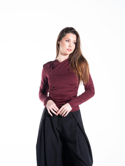 Zezil Soft Wrap Top