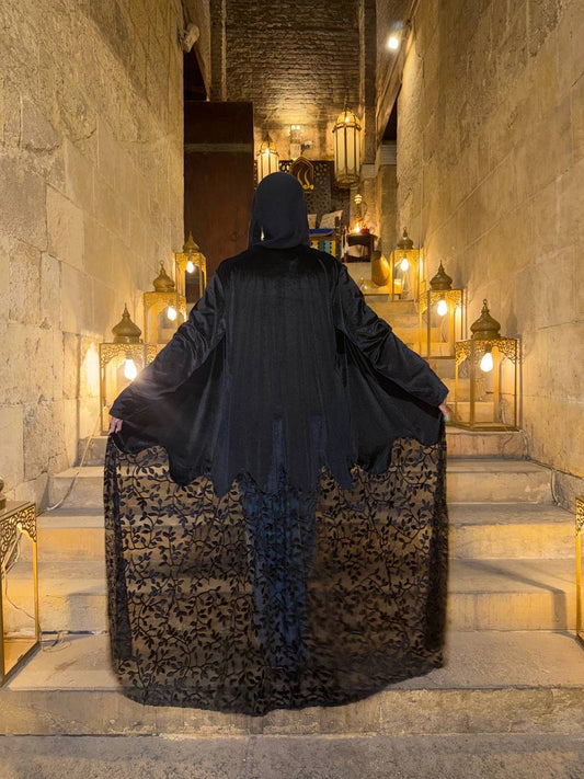 Midnight Lace Abaya