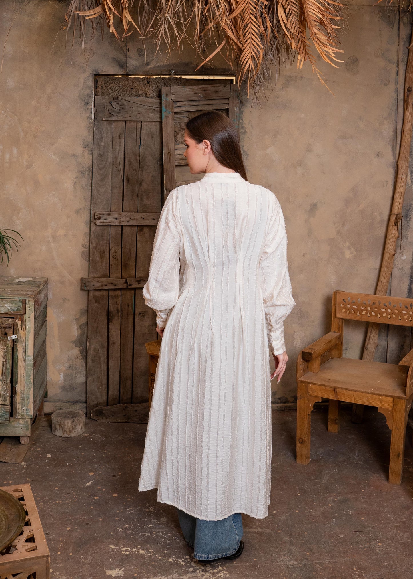 Zezil Pleated Flow Dress