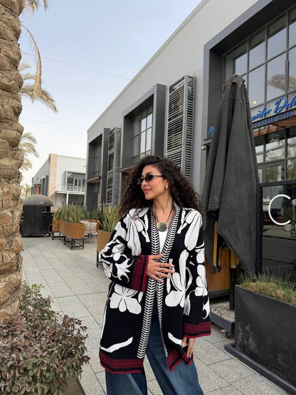 Floral Knit Chic Cardigan✨