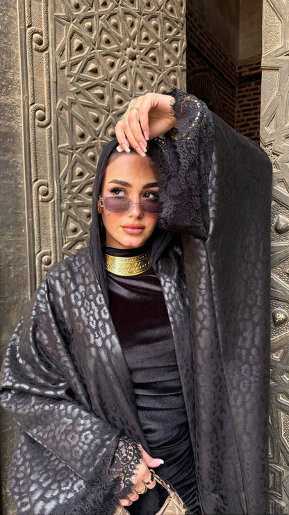 Midnight Aura Luxury Abaya🖤✨