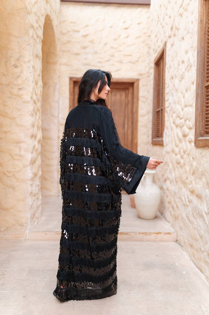 Midnight Sequin Abaya