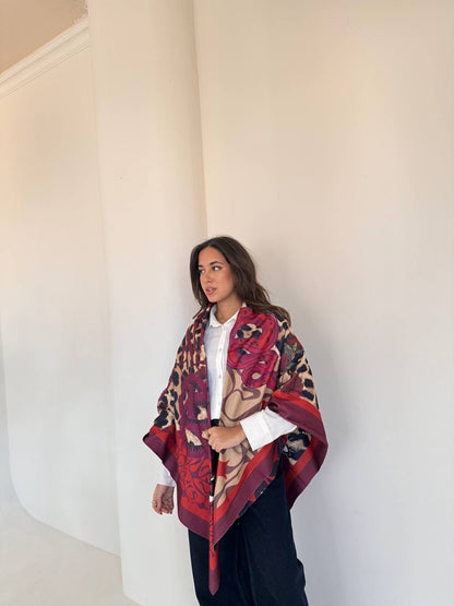 Snake Double Face Shawl🍒✨