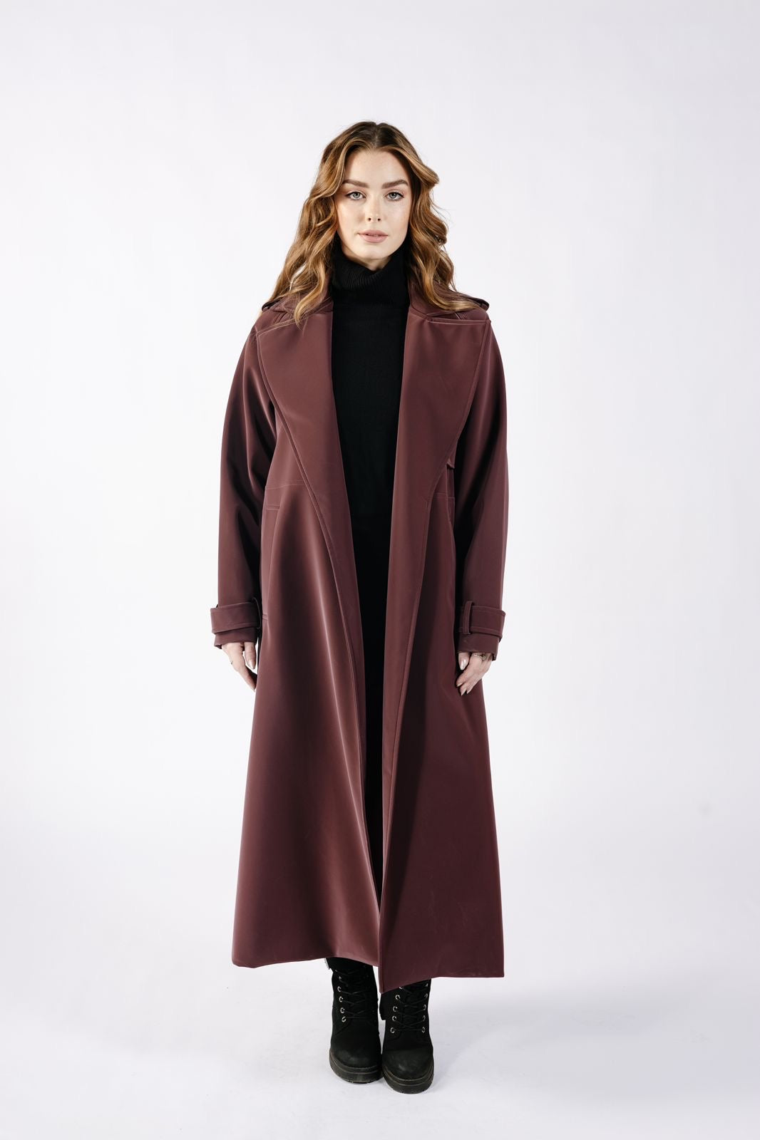 VELORA Belted Coat
