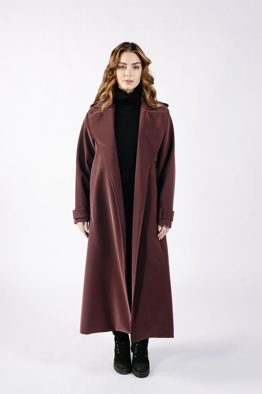 VELORA Belted Coat