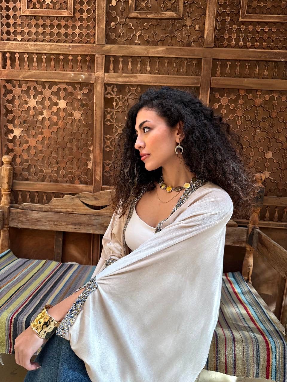 Velvet Luxe Open Abaya ✨