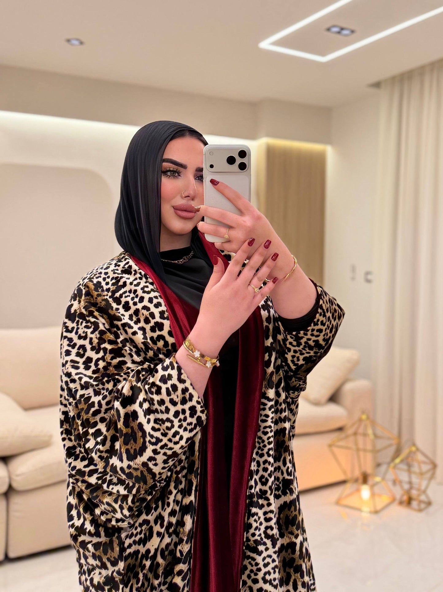 🐆 Tiger Double-Face Abaya