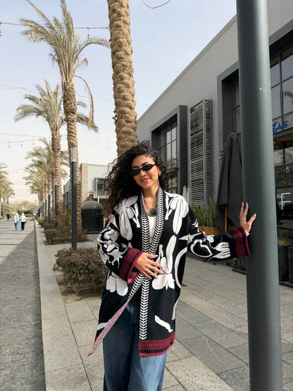 Floral Knit Chic Cardigan✨