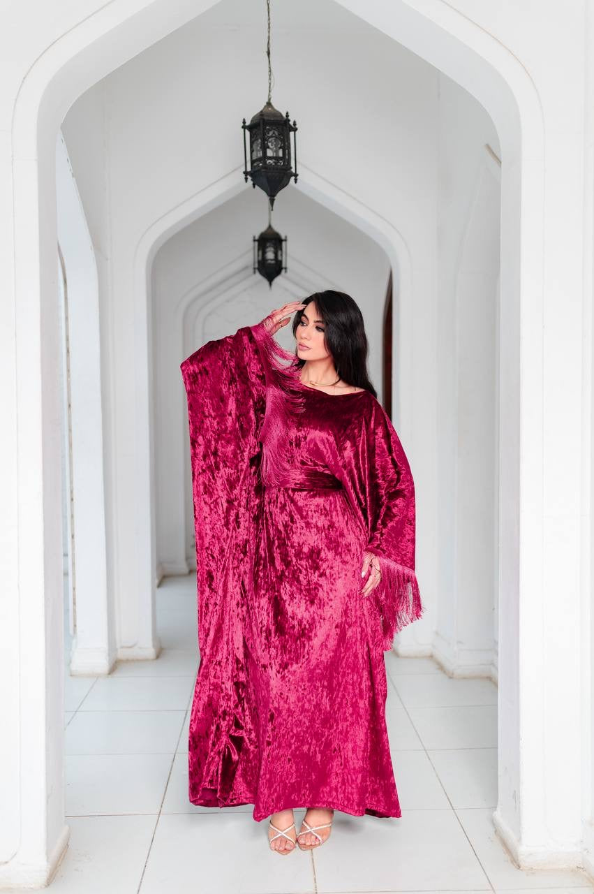 Velvet Fringe Kaftan