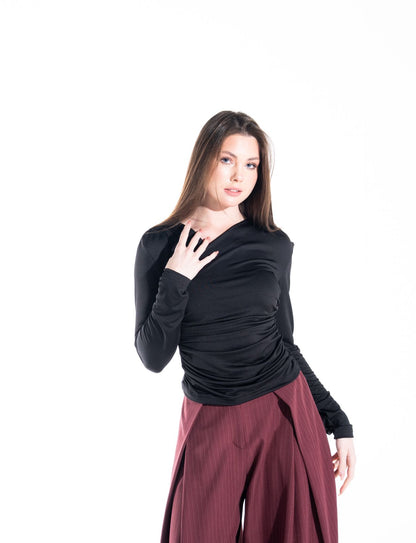 Zezil Soft Wrap Top