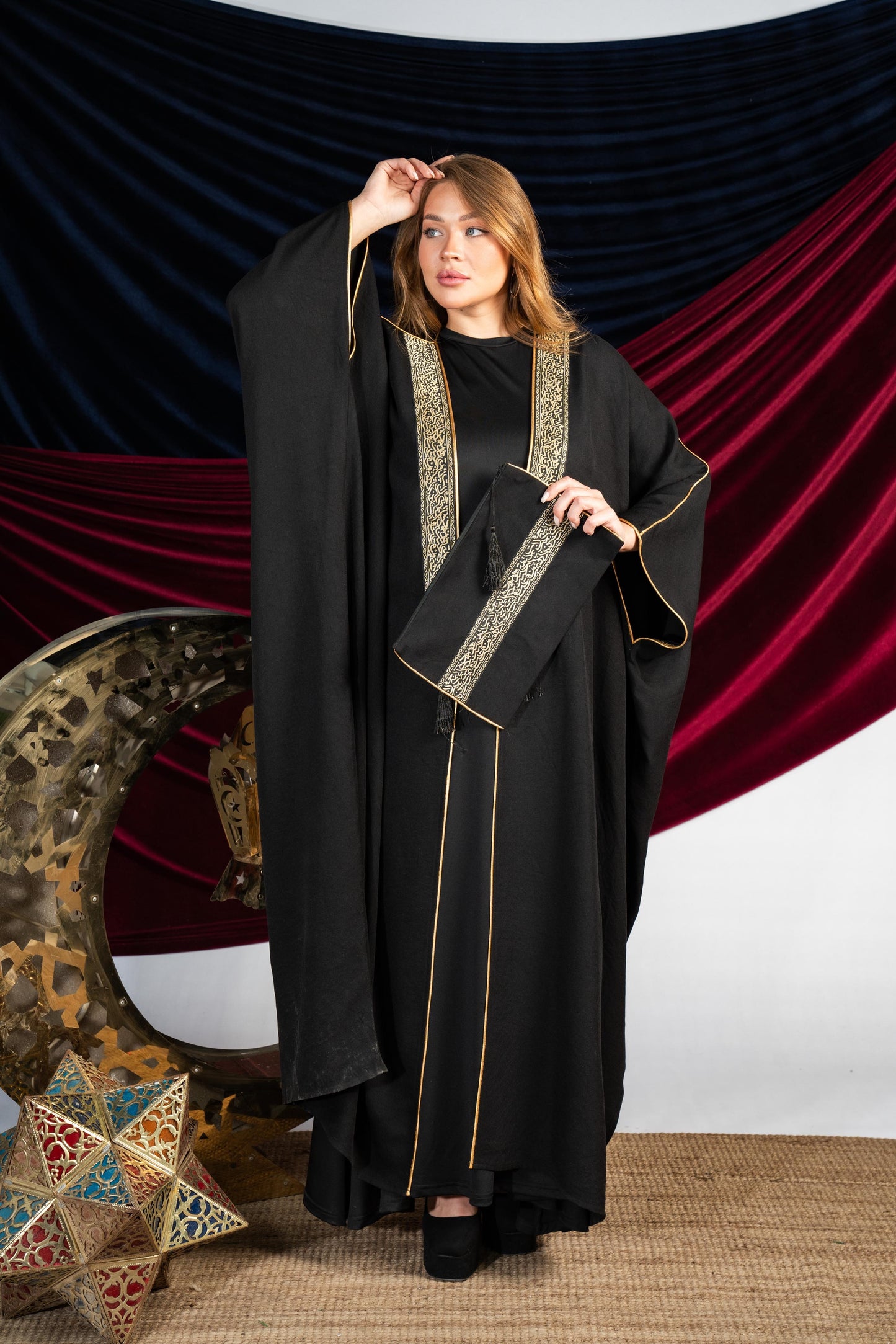Royal Noir Kaftan