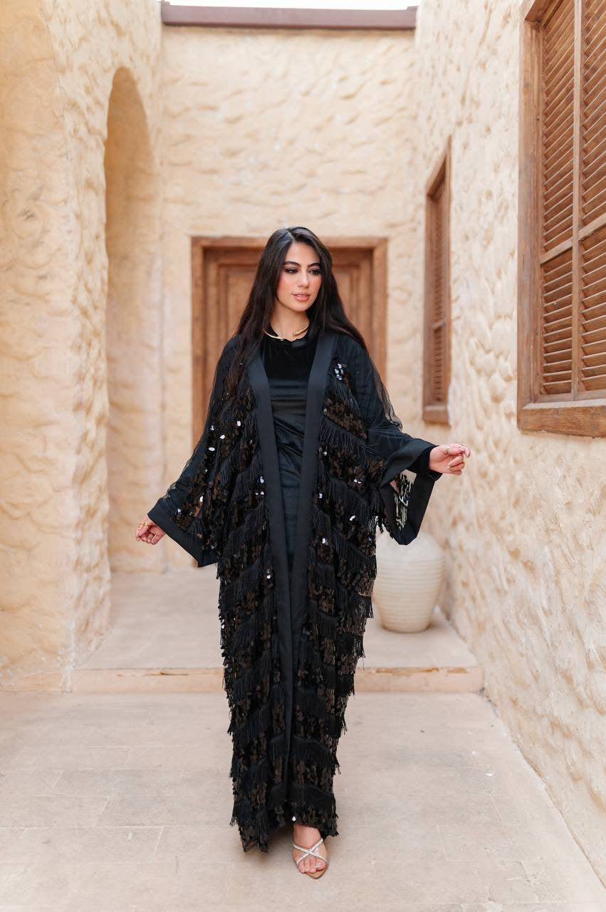 Midnight Sequin Abaya