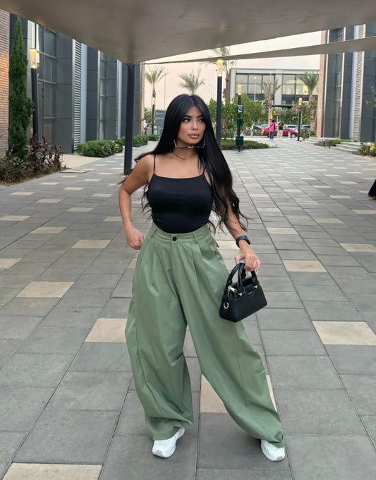 Pleated Wide Leg Trousers✨