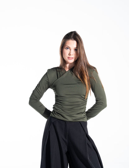 Zezil Soft Wrap Top