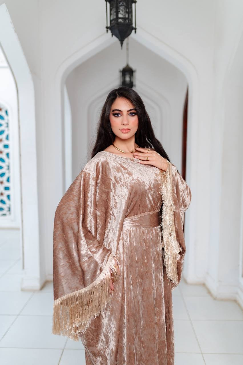 Velvet Fringe Kaftan