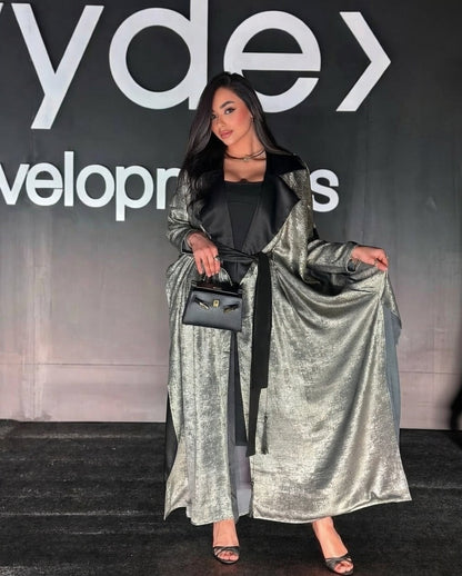 Lumière Silver Drape Coat✨