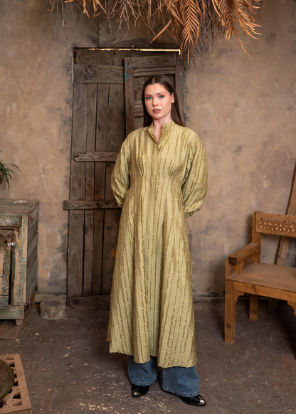 Zezil Pleated Flow Dress