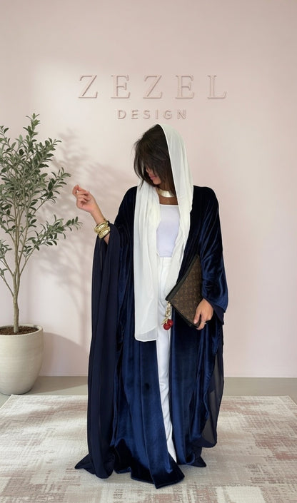 Navy Elegance Abaya