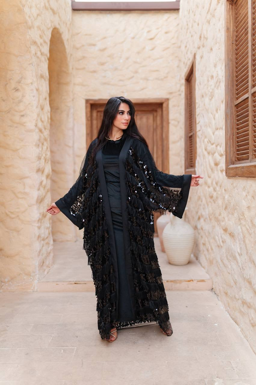 Midnight Sequin Abaya