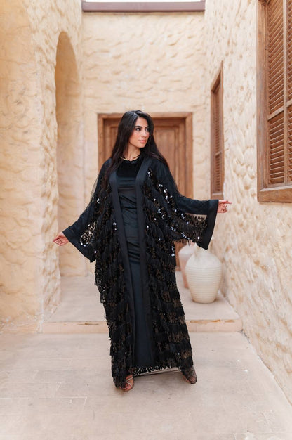 Midnight Sequin Abaya