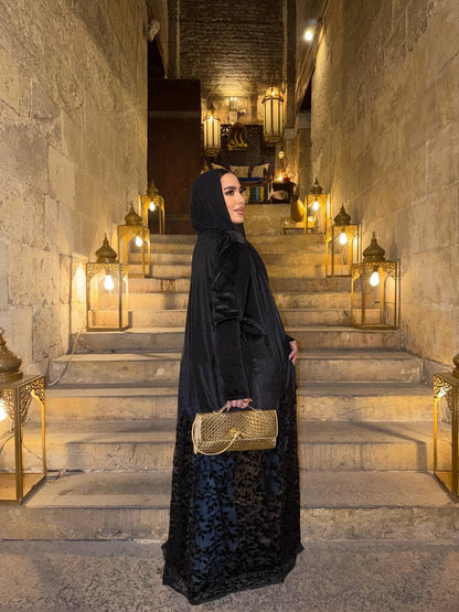 Midnight Lace Abaya