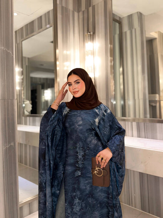 ✨ Eid Luxury Abaya – Petrol Blue