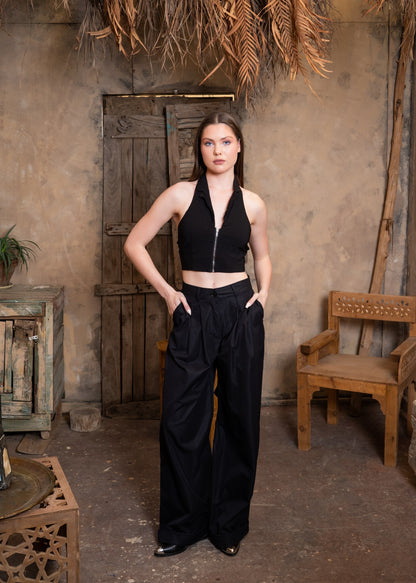 Pleated Wide Leg Trousers✨