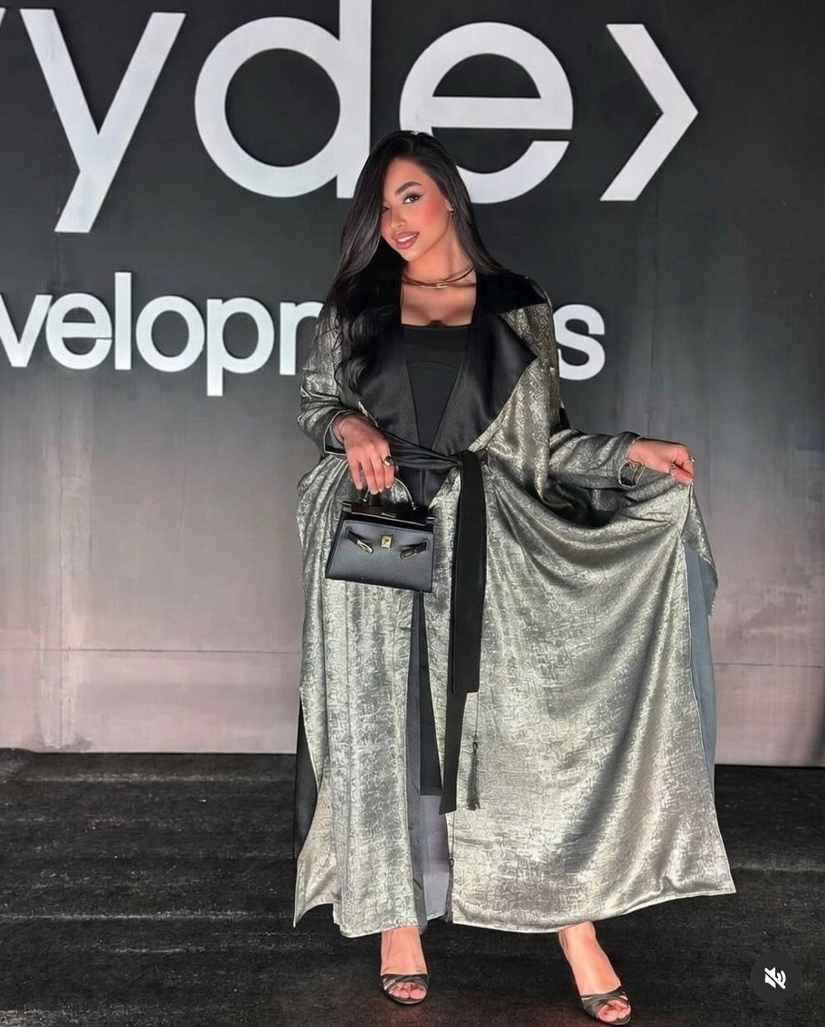 Lumière Silver Drape Coat✨