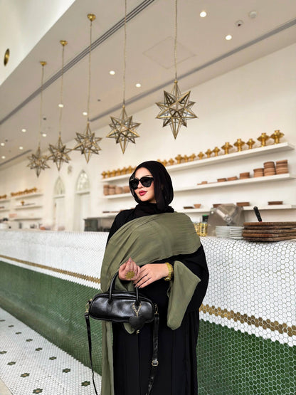 Olive Drape Abaya🫒