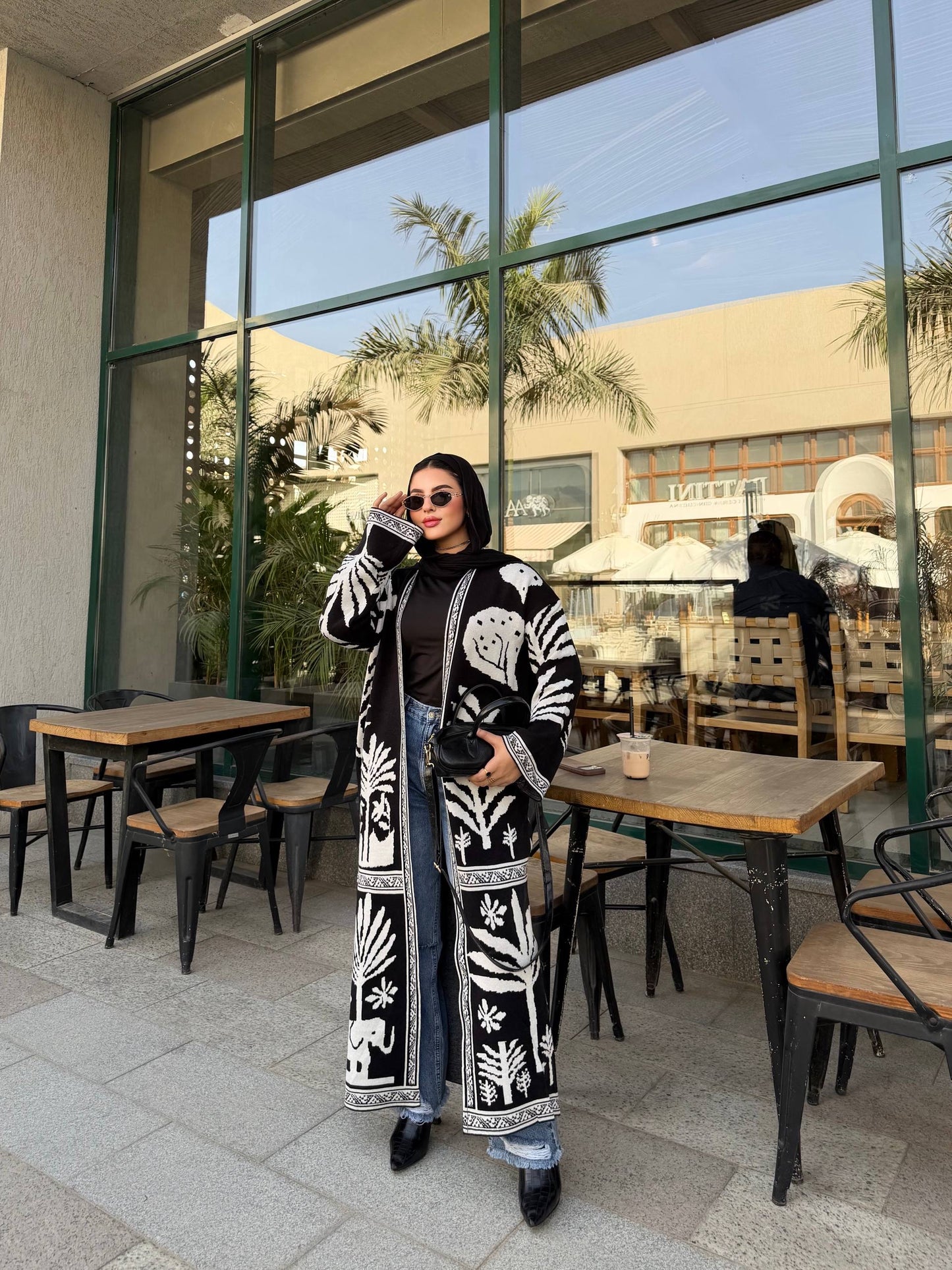 Monochrome Desert Cardigan 🖤🤍