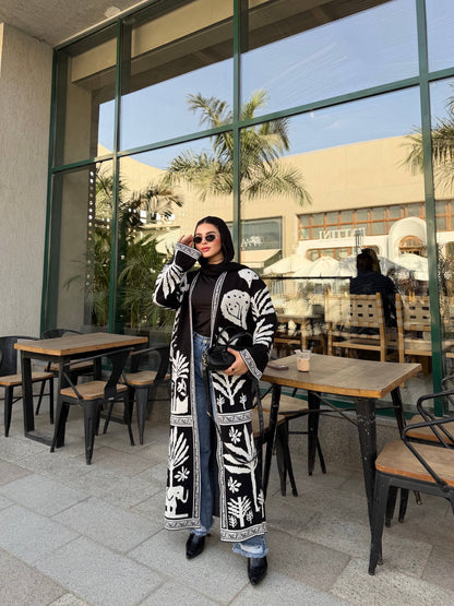 Monochrome Desert Cardigan 🖤🤍