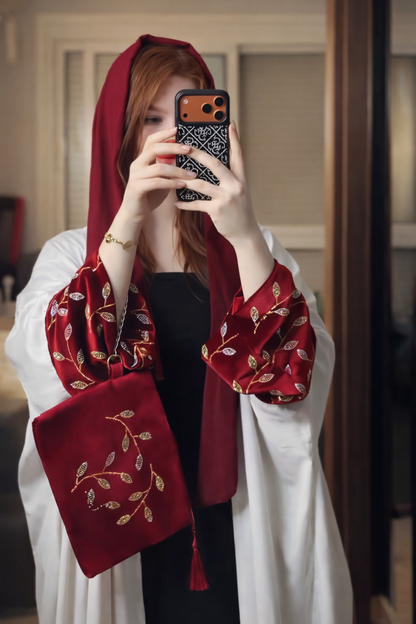 Ruby Velvet Kaftan Set ❤️