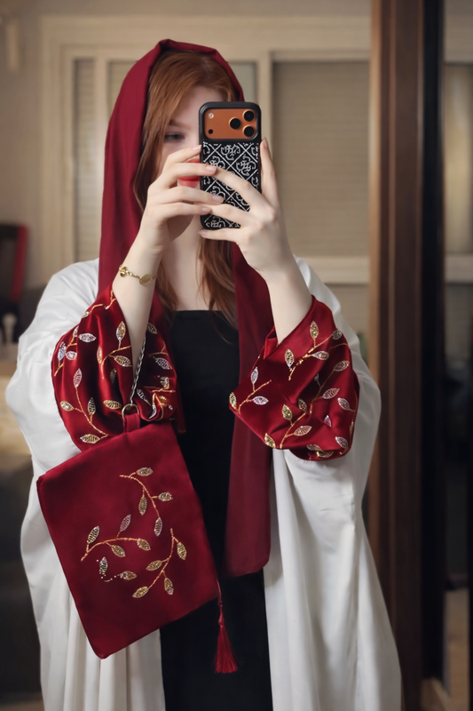 Ruby Velvet Kaftan Set ❤️