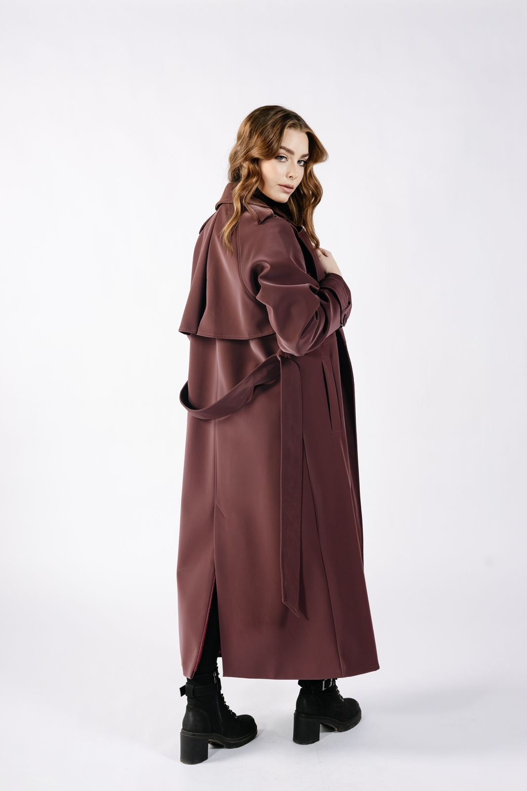 VELORA Belted Coat
