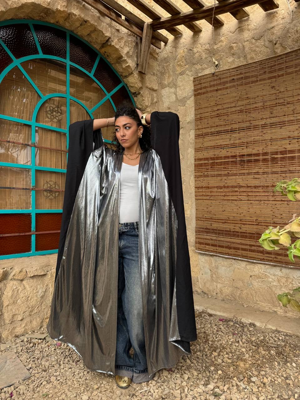 Luna Metallic Abaya