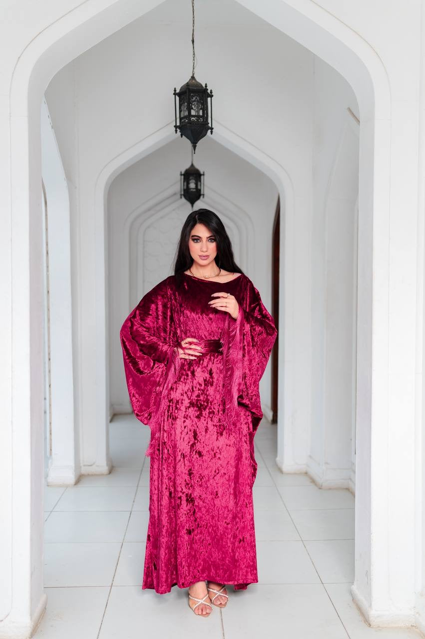 Velvet Fringe Kaftan
