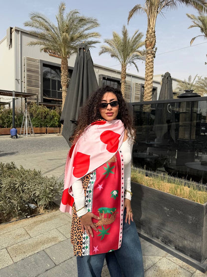 Cherry Wild Double Face Shawl🍒✨