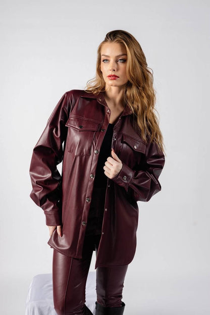 Urban Leather Overshirt