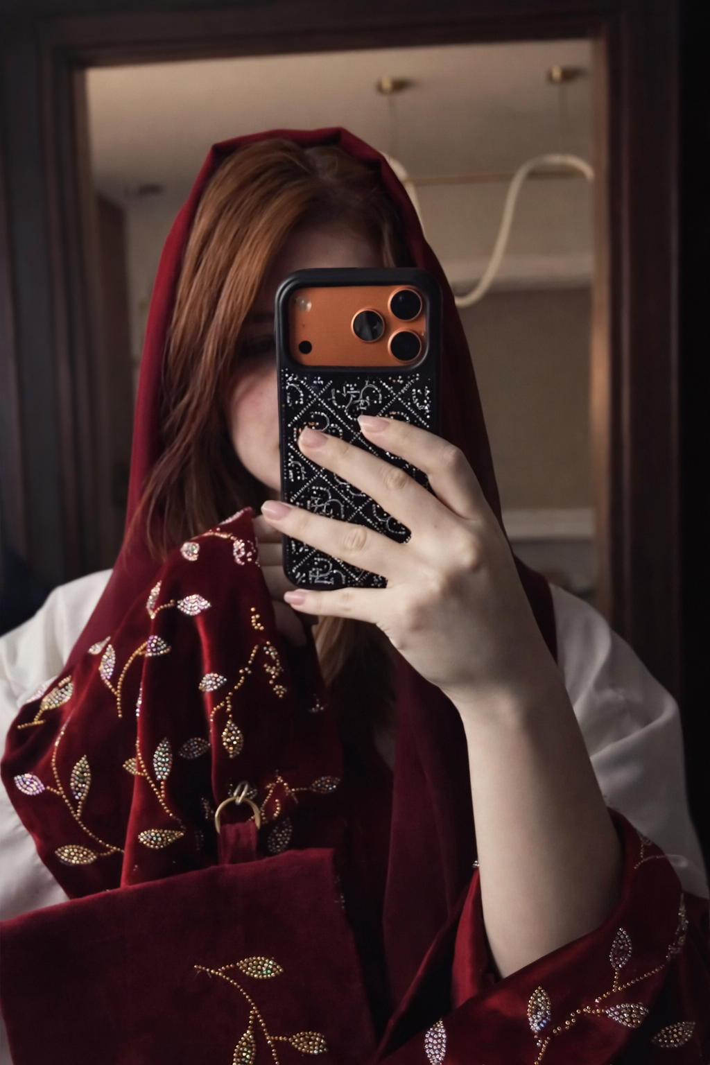 Ruby Velvet Kaftan Set ❤️