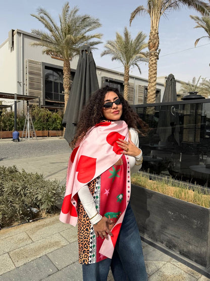 Cherry Wild Double Face Shawl🍒✨