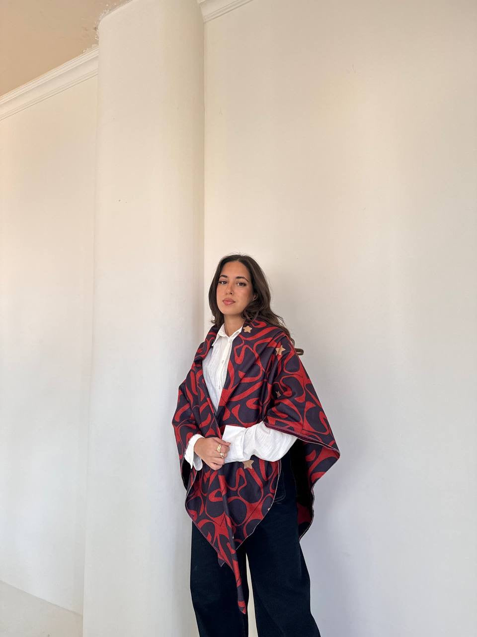 Snake Double Face Shawl🍒✨