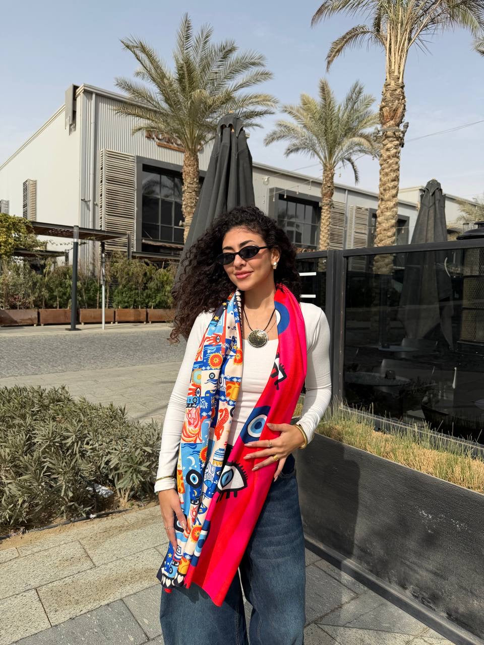 Color Pop Double Face Shawl✨